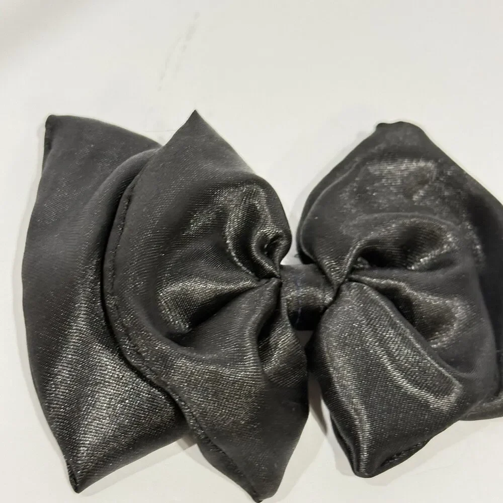 New Coquette black hair Satin bow for women and girls